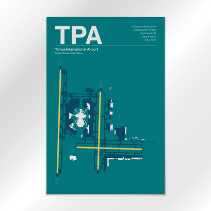 TPA | Tampa - Mid - Century Moss - 24×36" - No Frame
