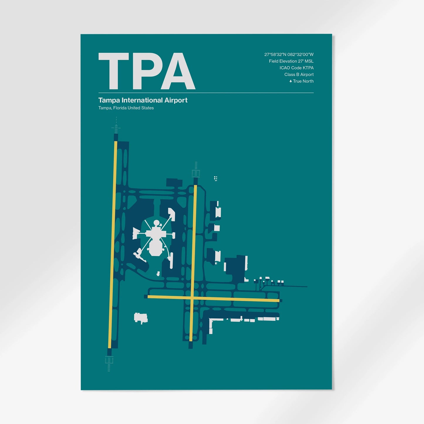 TPA | Tampa - Mid - Century Moss - A1 - No Frame