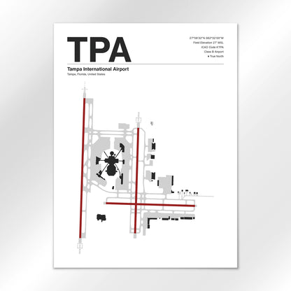 TPA | Tampa - Mid - Century Modern - 18×24" - No Frame