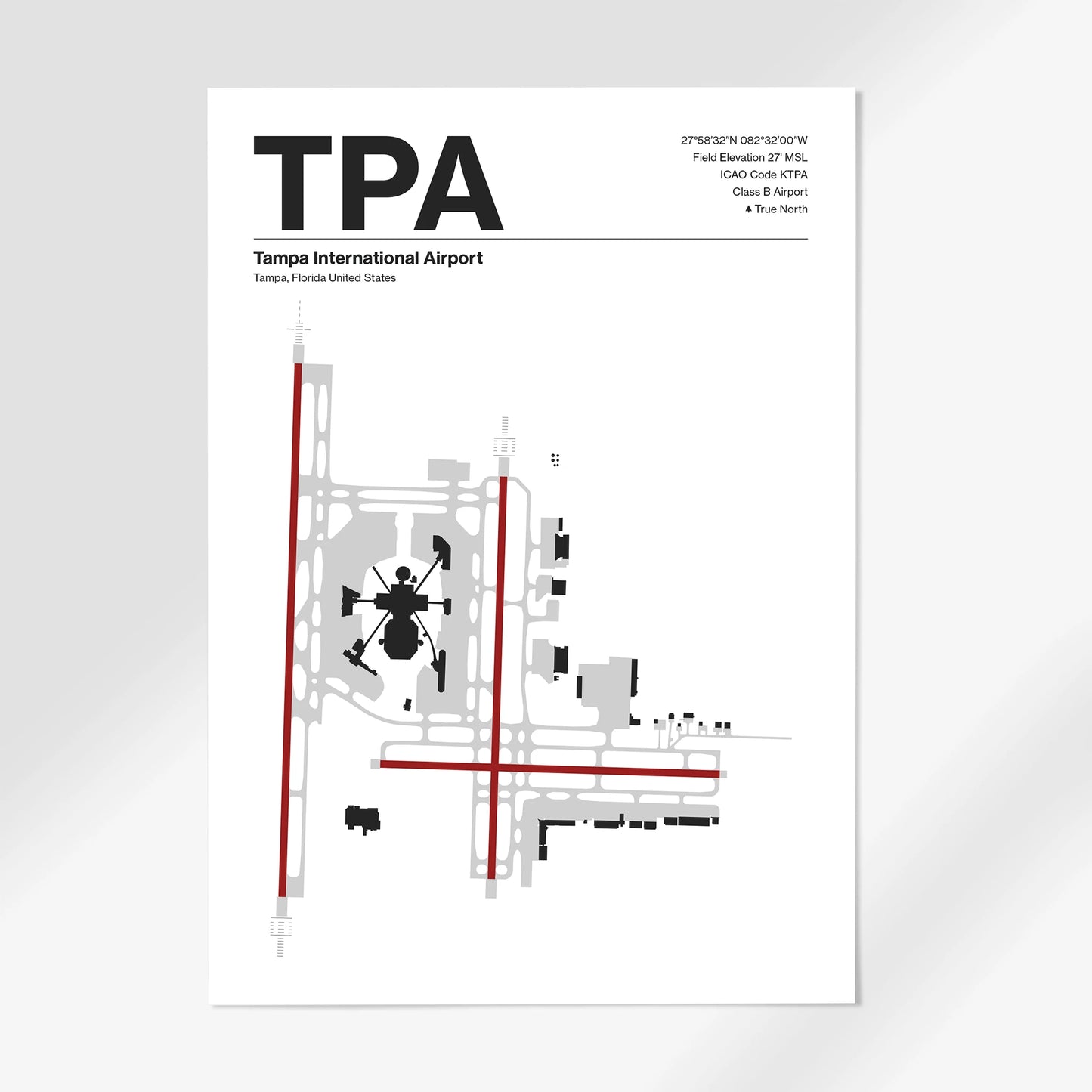 TPA | Tampa - Mid - Century Modern - A1 - No Frame