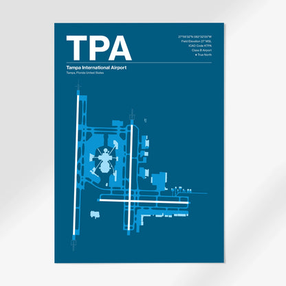 TPA | Tampa - Skyline Blue - A1 - No Frame