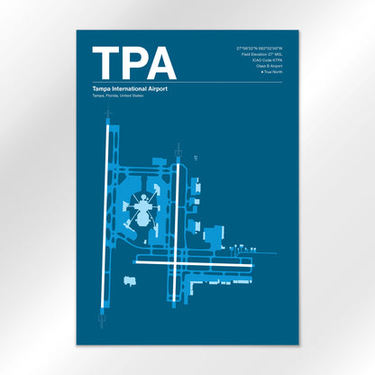 TPA | Tampa - Skyline Blue - A1 - No Frame