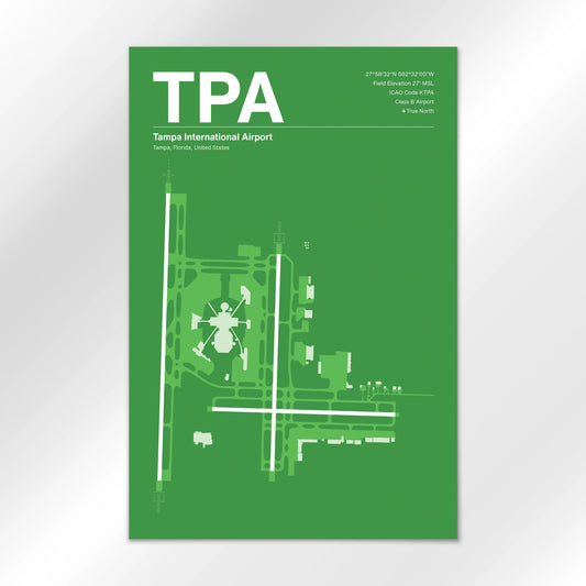 TPA | Tampa - Overland Green - 12×18" - No Frame