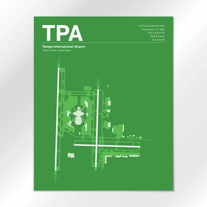 TPA | Tampa - Overland Green - 16×20" - No Frame