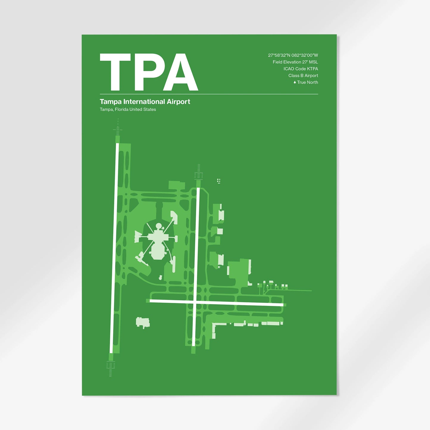 TPA | Tampa - Overland Green - A1 - No Frame