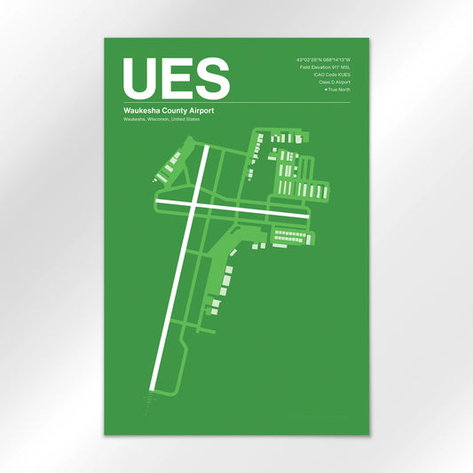 UES | Waukesha - Overland Green - 12×18" - No Frame