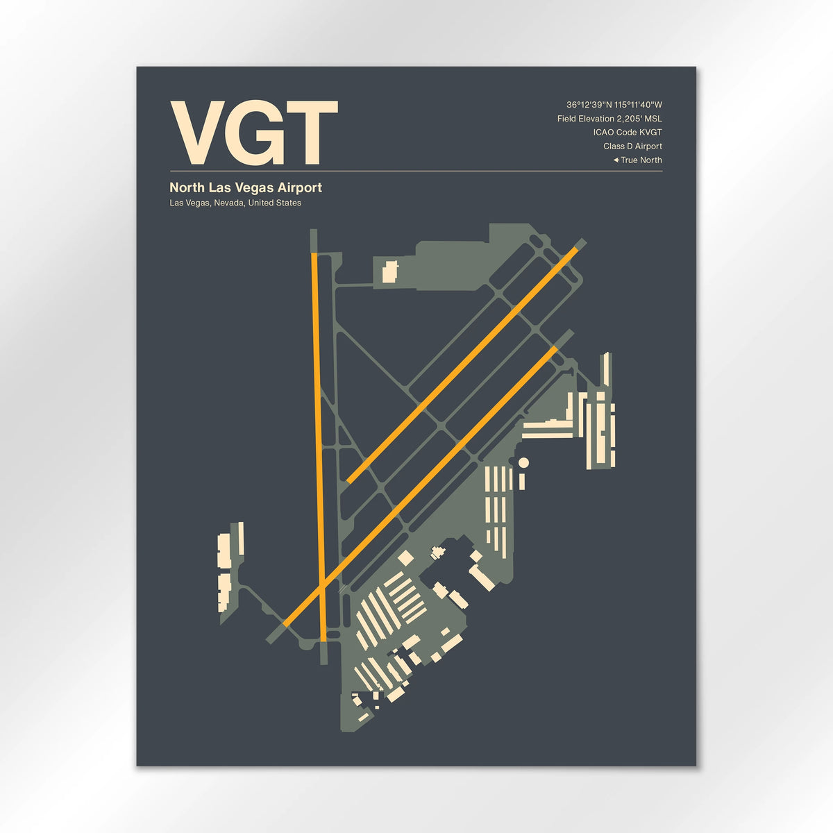 VGT Airport Diagram