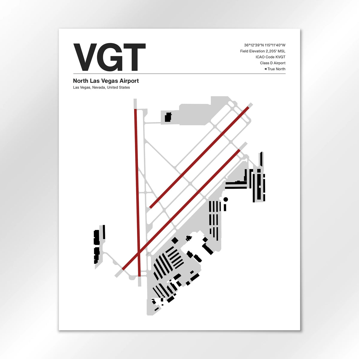 VGT Airport Diagram
