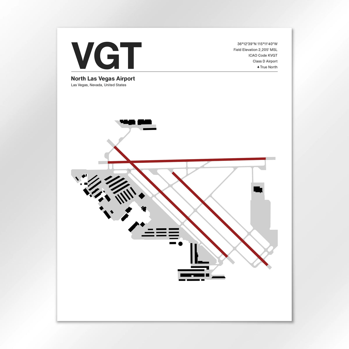 VGT Airport Diagram