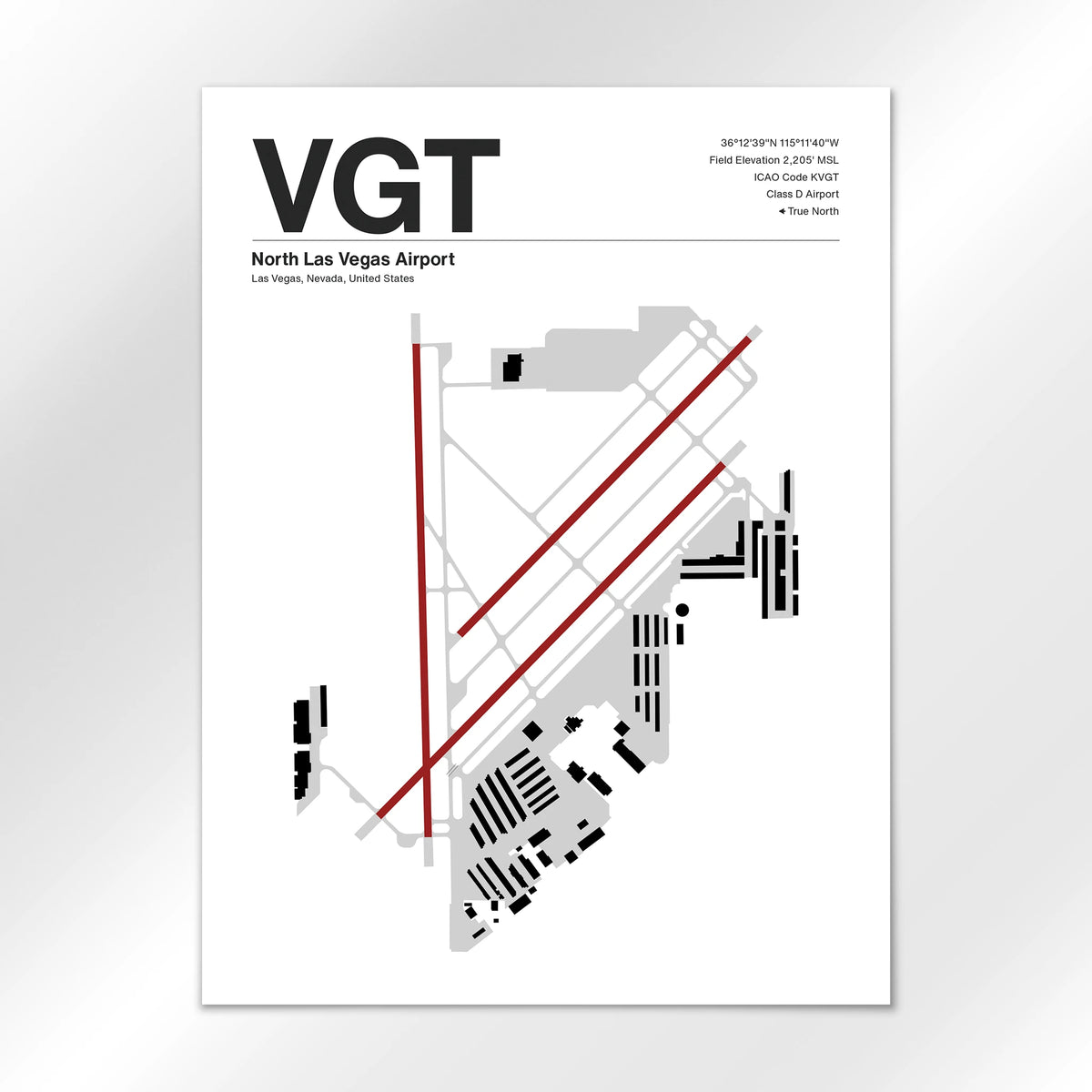 VGT Airport Diagram