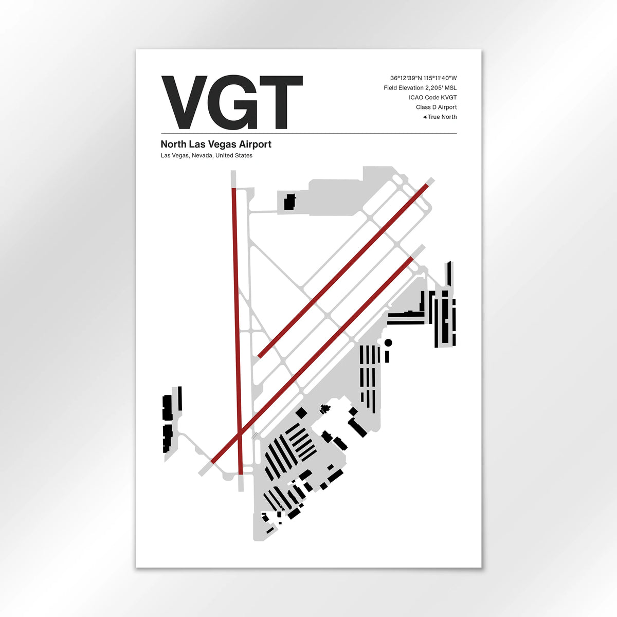 VGT Airport Diagram