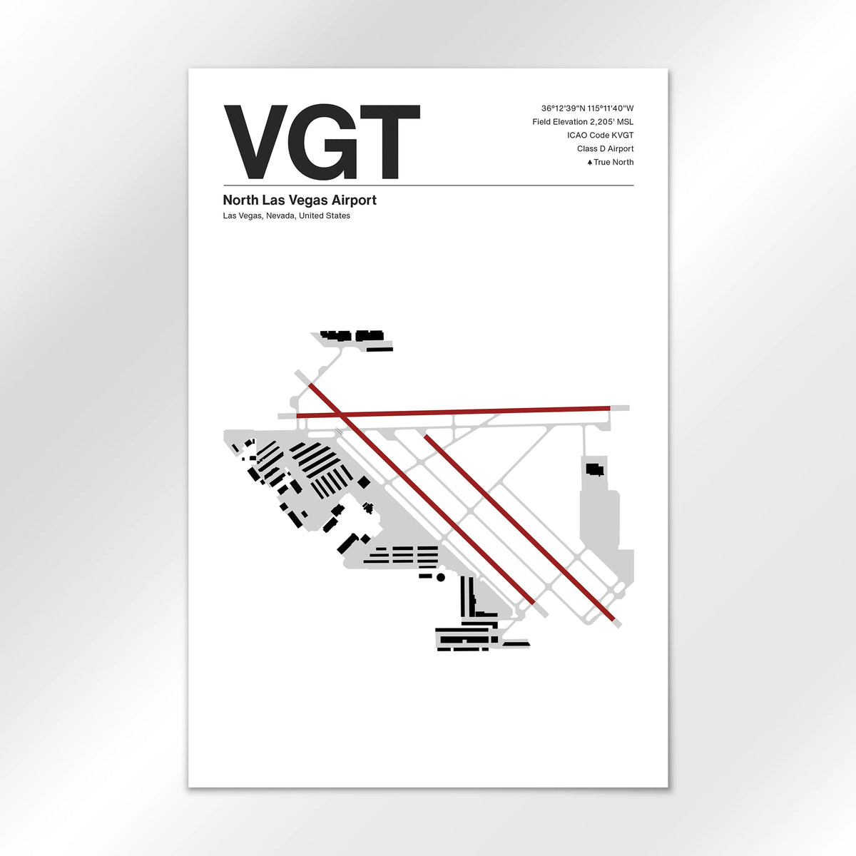 VGT Airport Diagram