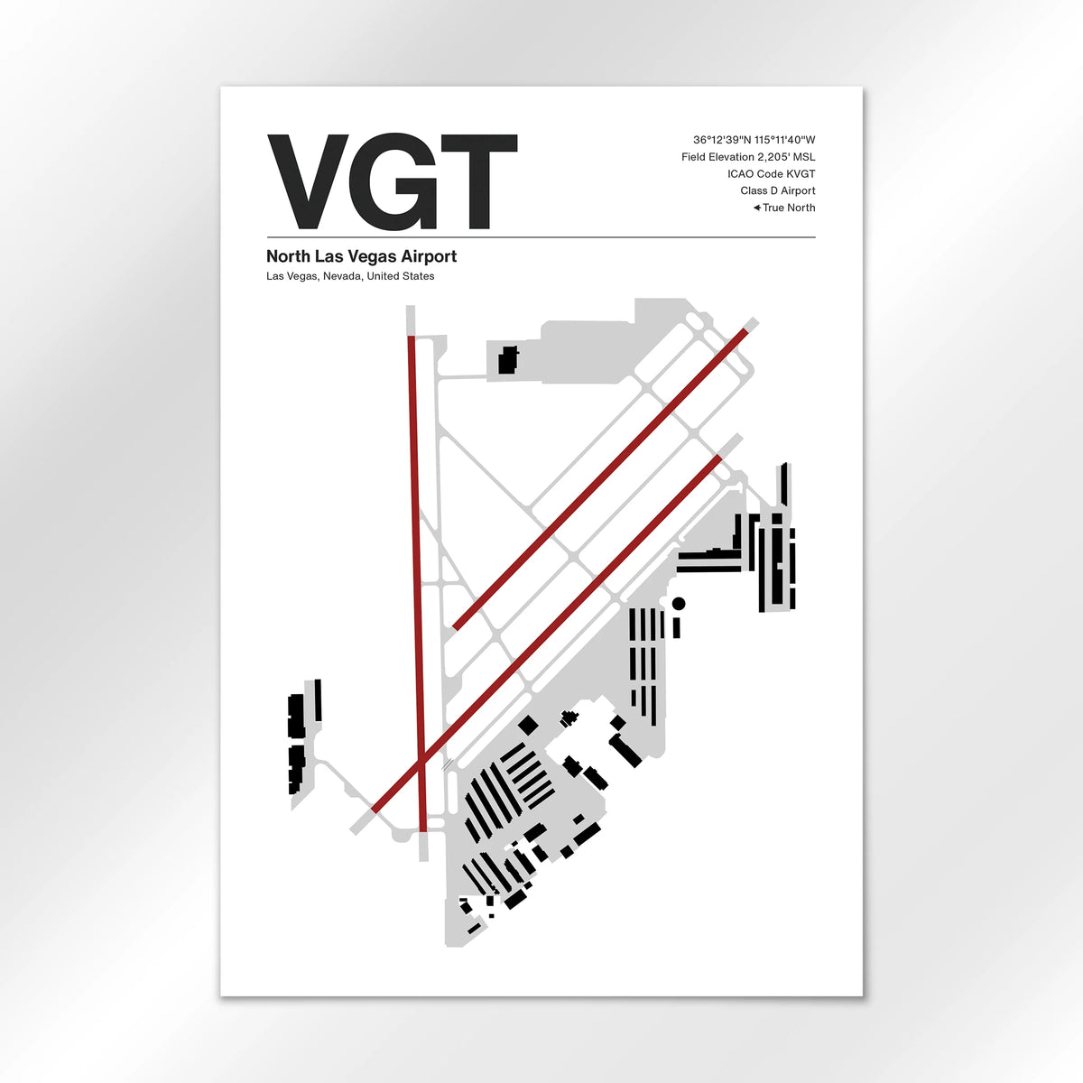 VGT Airport Diagram