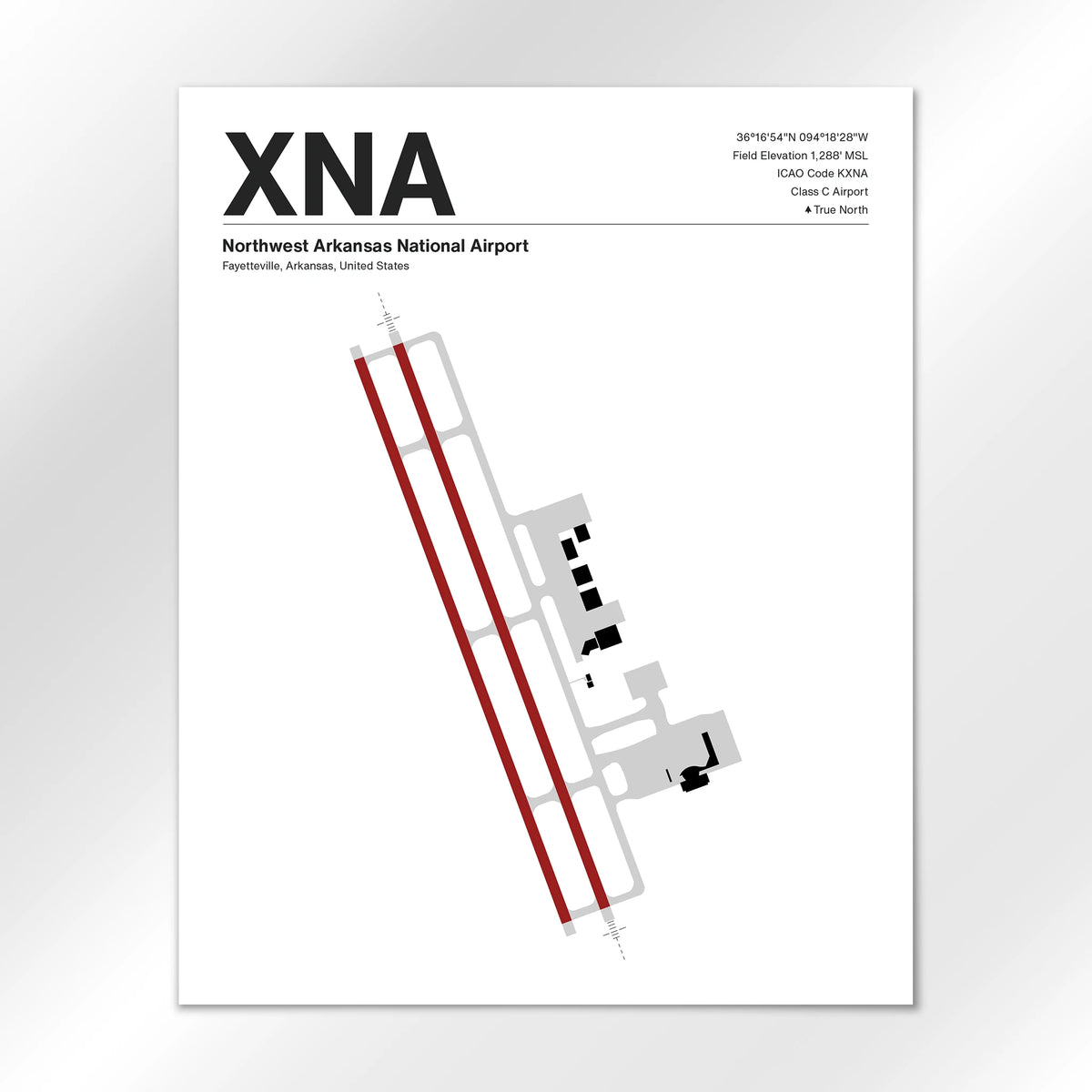 XNA Airport Diagram