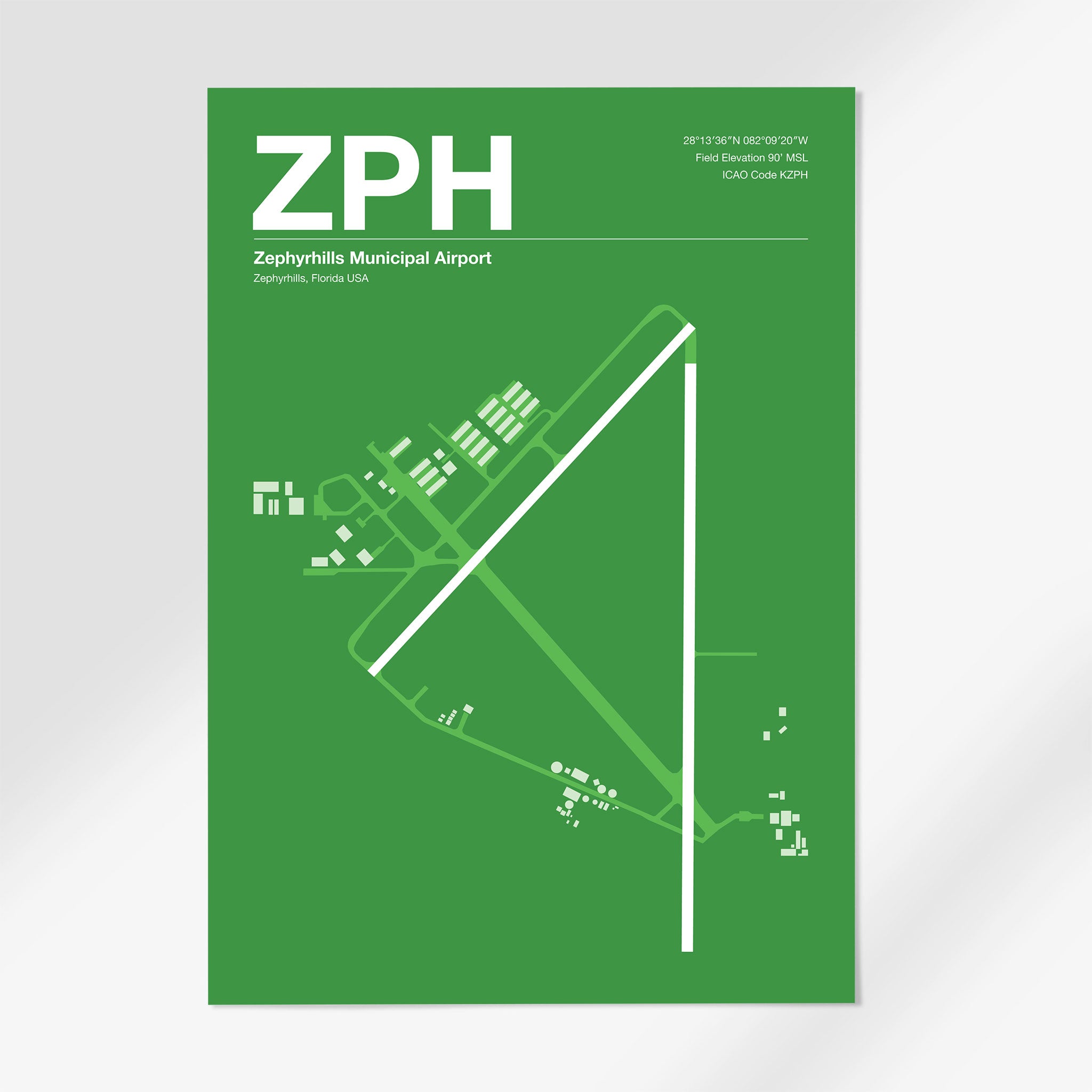 ZPH | Zephyrhills - 24×36" - Overland Green - No Frame