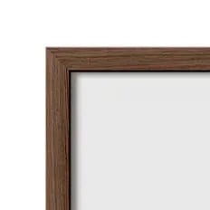 Walnut-finished oak frame sample