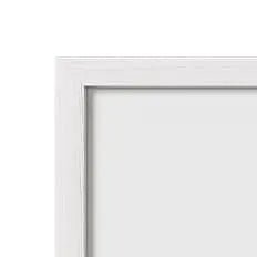 White-finished oak frame sample